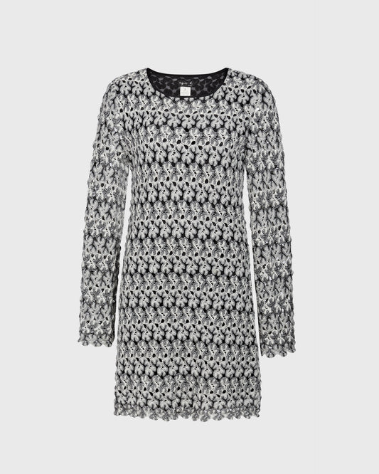 Agnes b Crochet Long Sleeve Dress