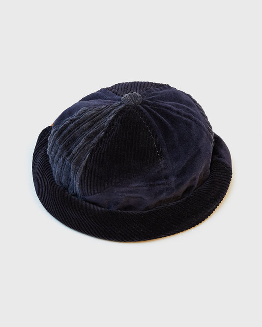 Beton Cire Beton Cire Navy Corduroy Hat