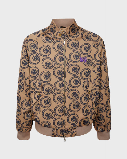 Baracuta Spiral Print Jersey Jacket