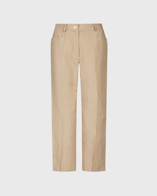 Basler Linen Cropped Trousers