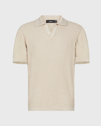 Bershka Knitted Polo Shirt