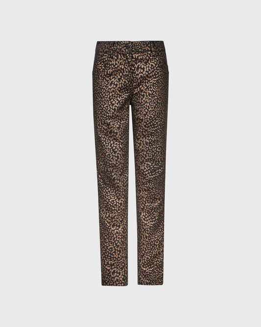 Biba Cheetah Metallic Print Skinny Jeans