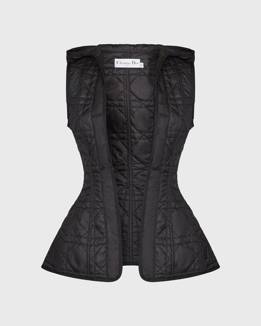 Christian Dior Quilted hooded gilet