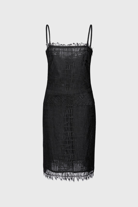 Christian Lacroix Bazar Midi Dress With Lace Overlay