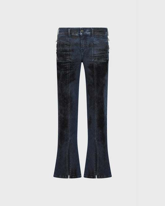 Diesel Cropped jeans with metal rings