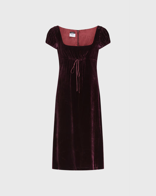 Elspeth Gibson Midi Dress With Tie At Bust