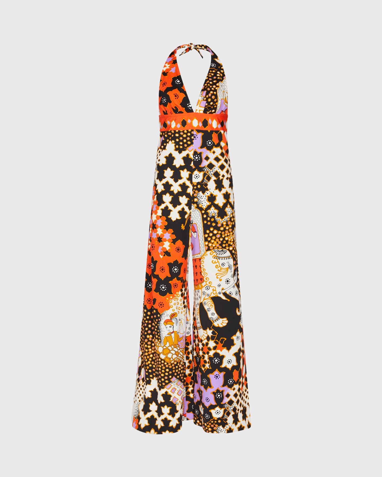 Faber Multi Print Halter Jumpsuit