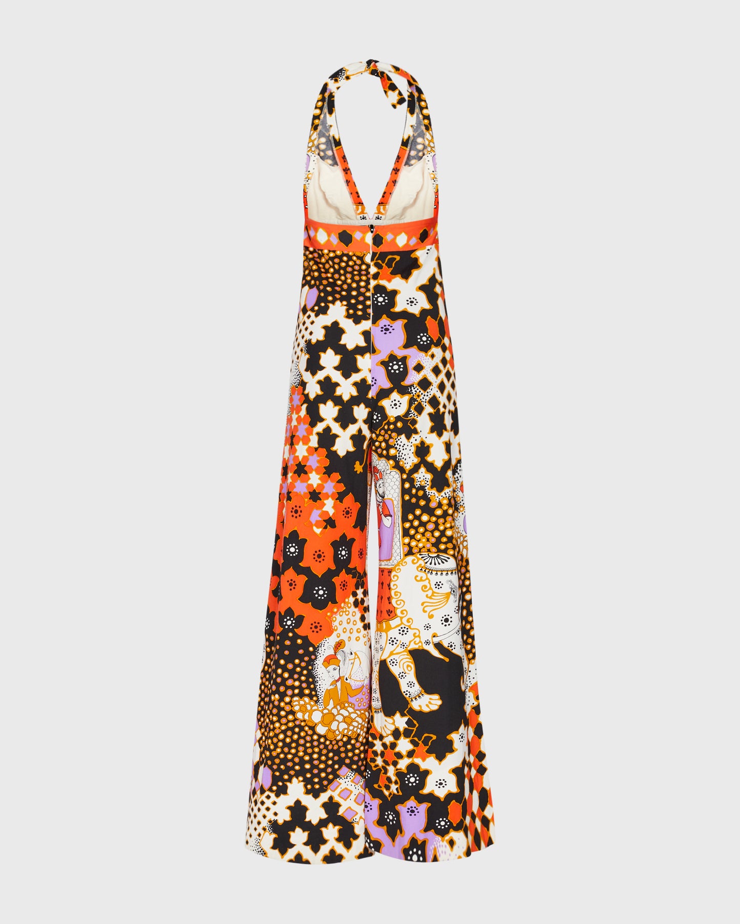 Faber Multi Print Halter Jumpsuit