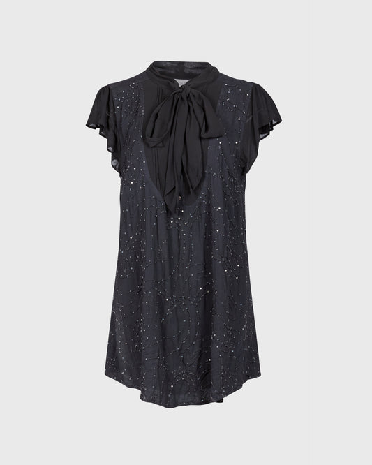 Ghost Puss Bow Tunic Dress