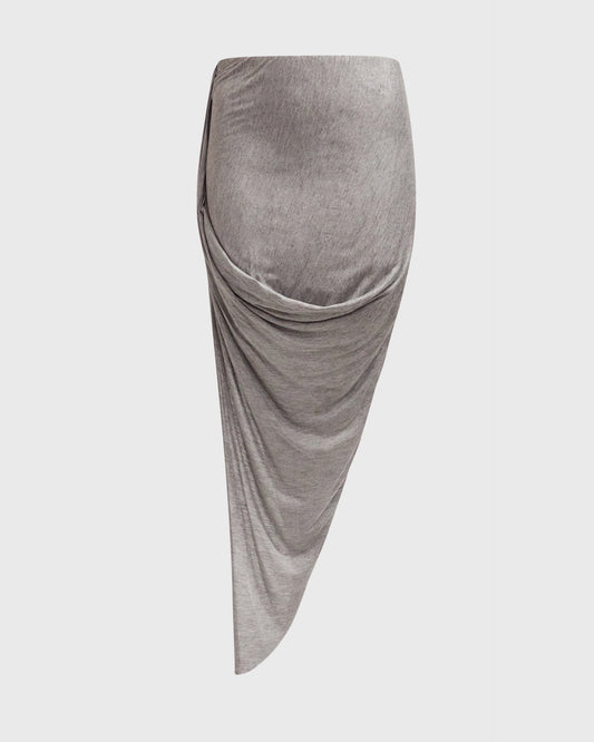 Helmut Lang Midi Fabric Skirt