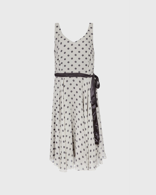 Hobbs Polka Dot Crepe Dress