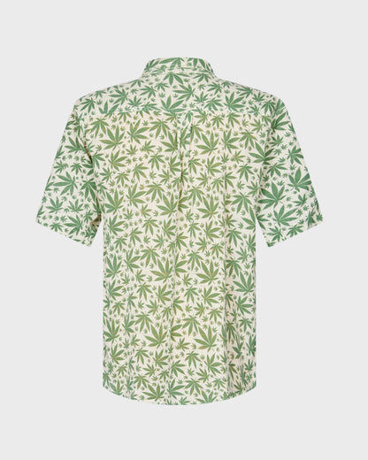 Jah Roots Leaf Print Shirt