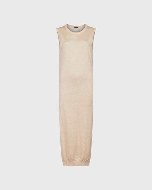 Joseph Knit & Silk Midi Dress