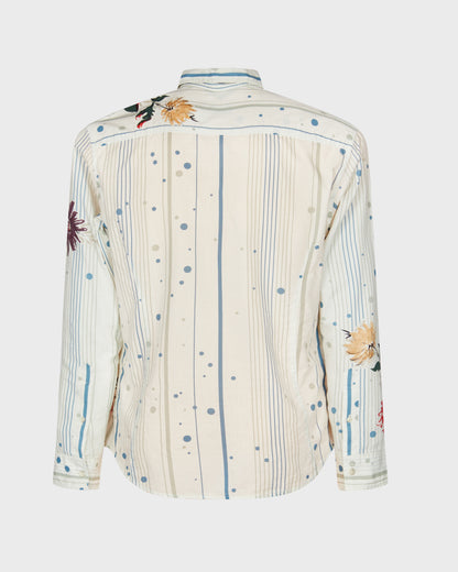 Kenzo Floral Shirt With Stripes