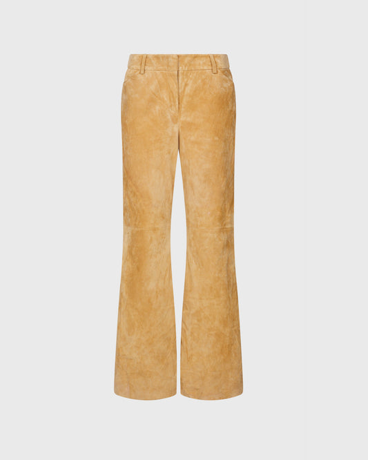 Moda Suede Cropped Trousers