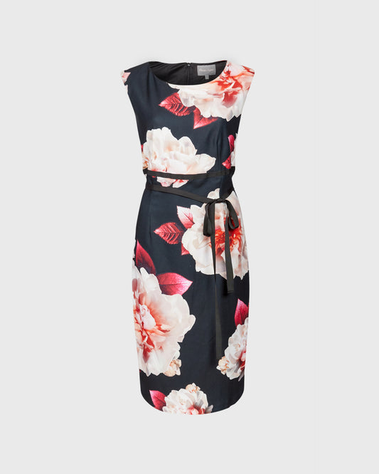 Phase Eight Waist Tie Detail Midi Floral Dress