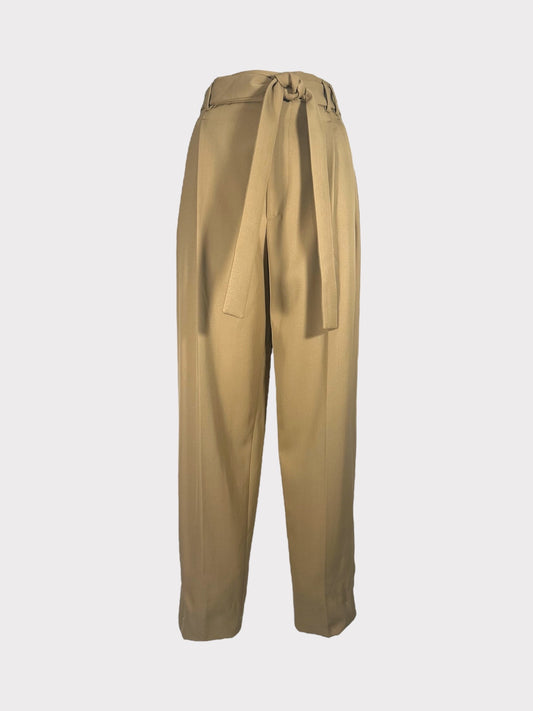 Ermenegildo Zegna Cropped Tie Belt Trousers