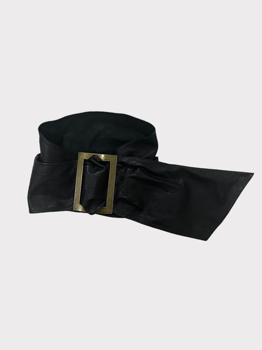 Philosophy XL Buckle double wrap belt