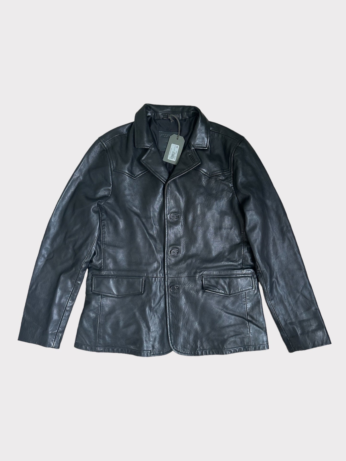 Allsaints Leather Car Coat