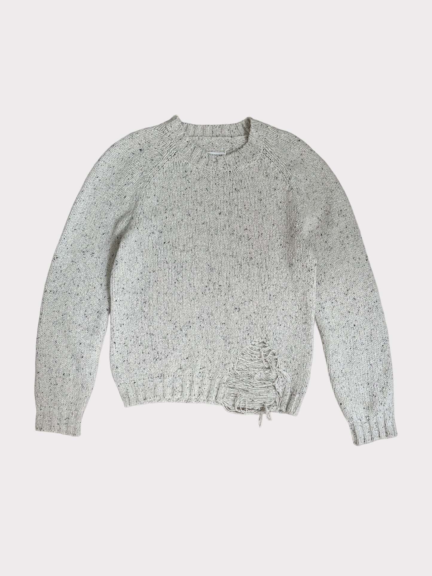 Maison Margiela Distressed detail Crew neck sweater