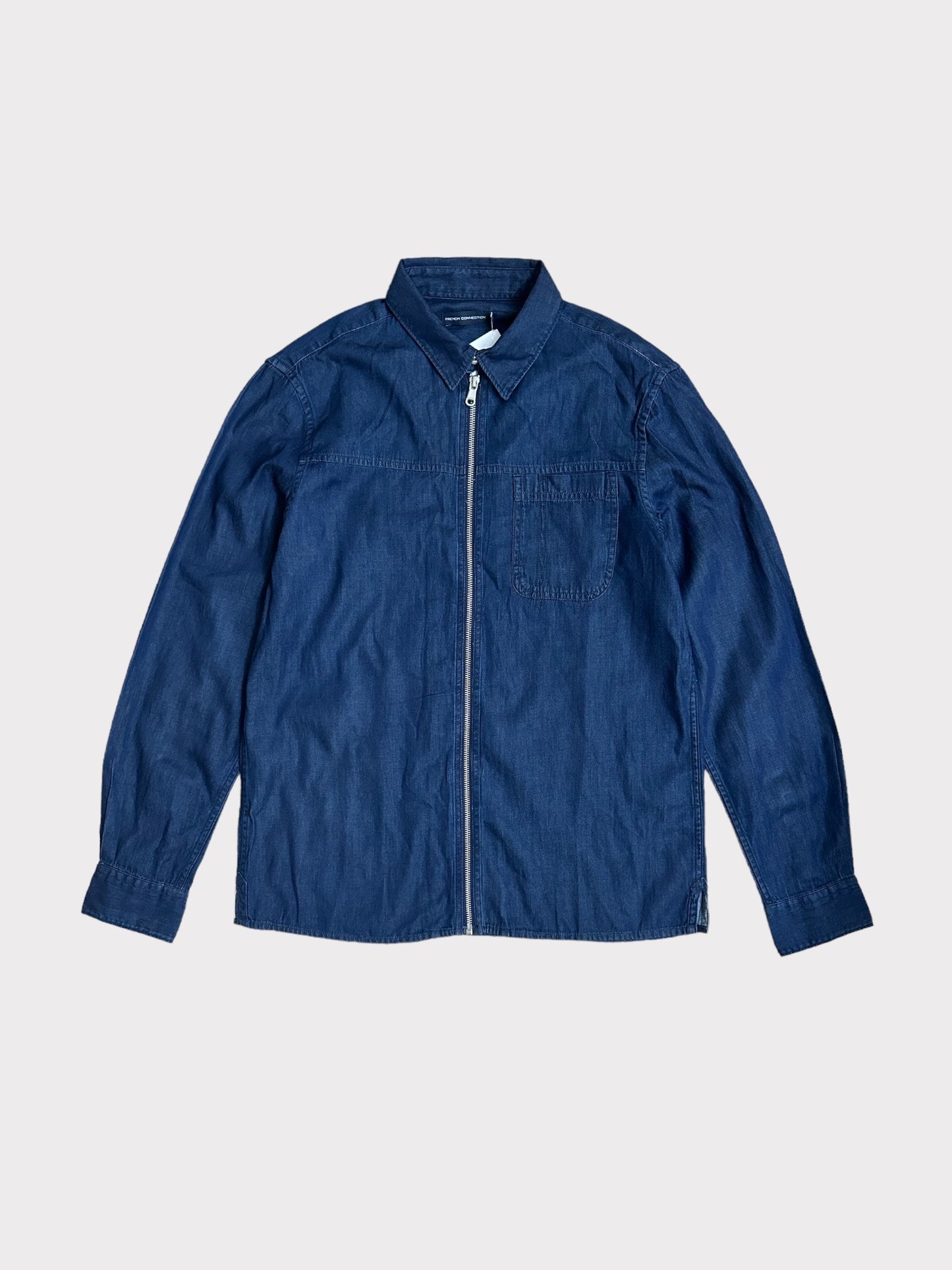 French Connection Zip Denim Shirt