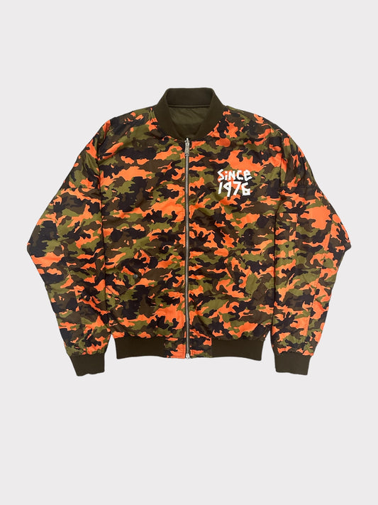 Boy London reversible camo bomber jacket