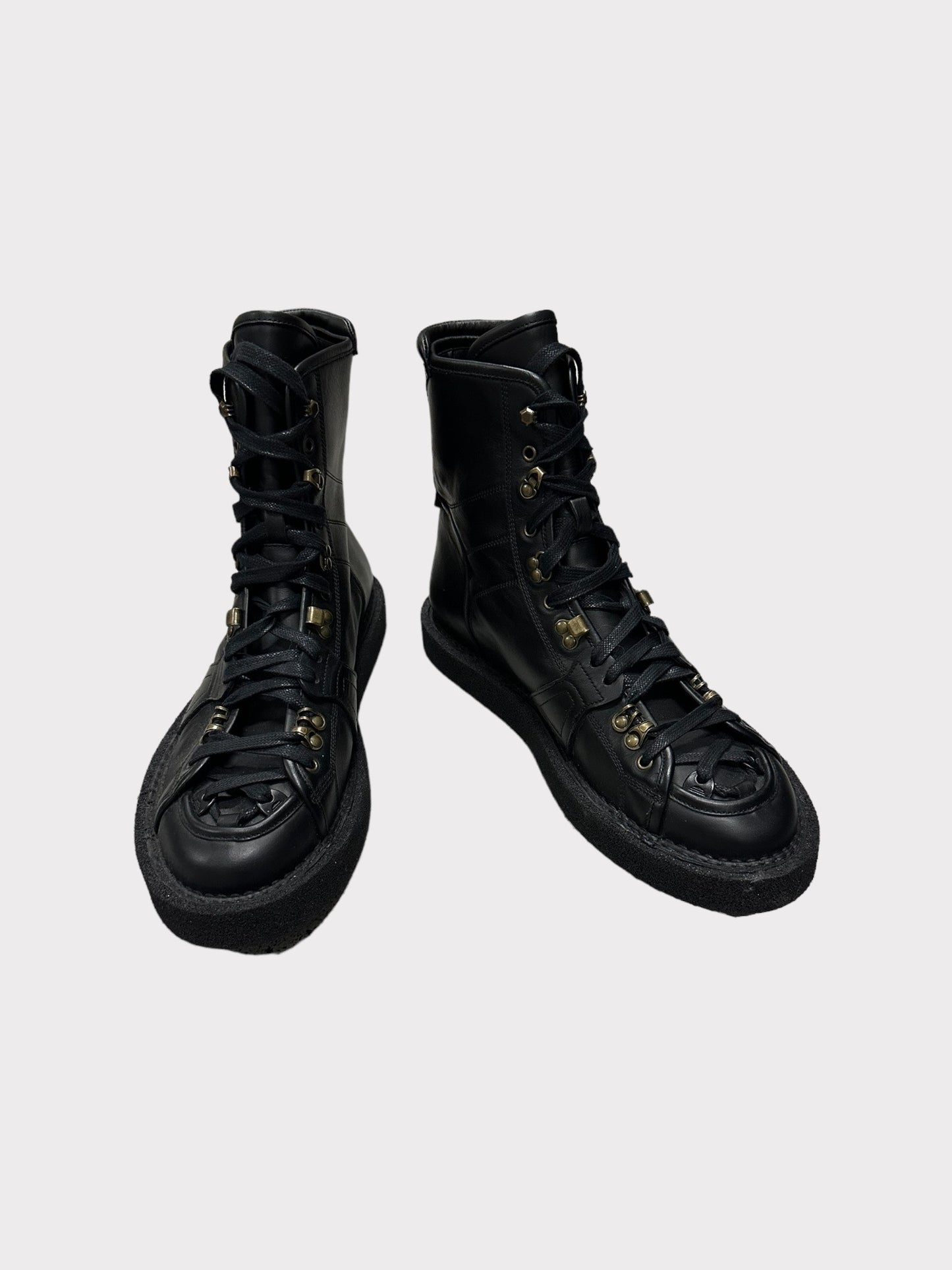 Dolce & Gabbana Moccasin Lace Up Boots