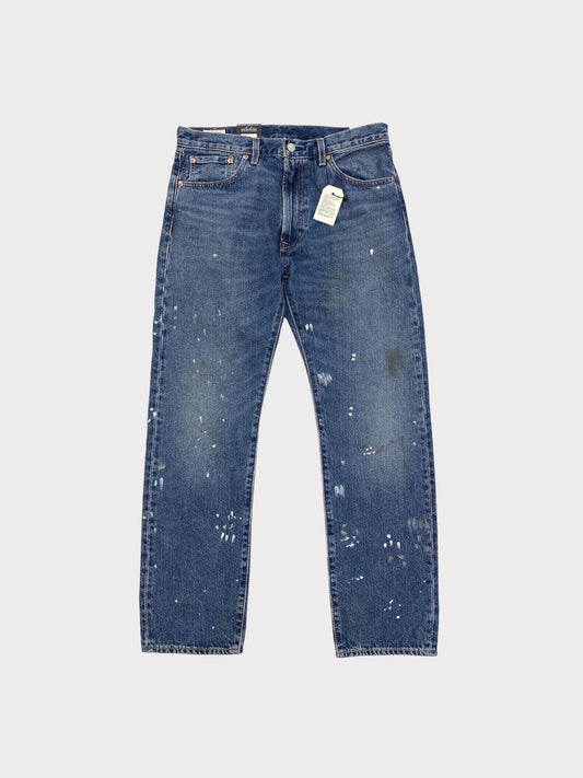 Levi's White paint splattered jeans