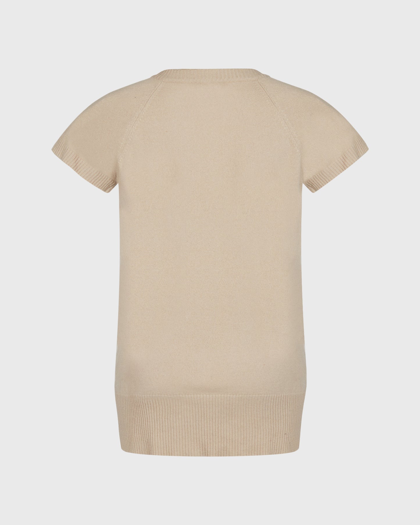 Pure V Neck Short Sleeve Knit