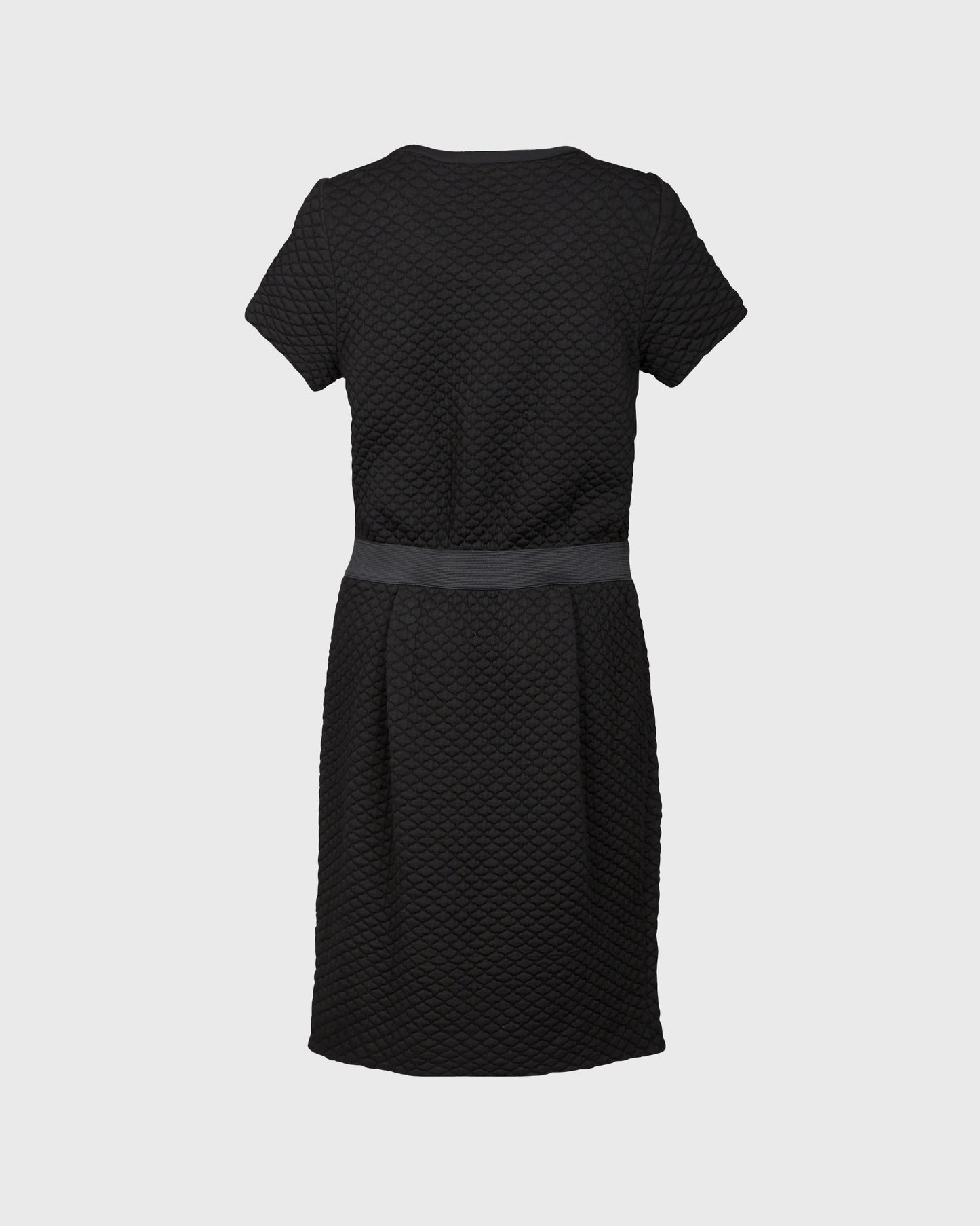 Sandro Quilted Short Sleeve Dress