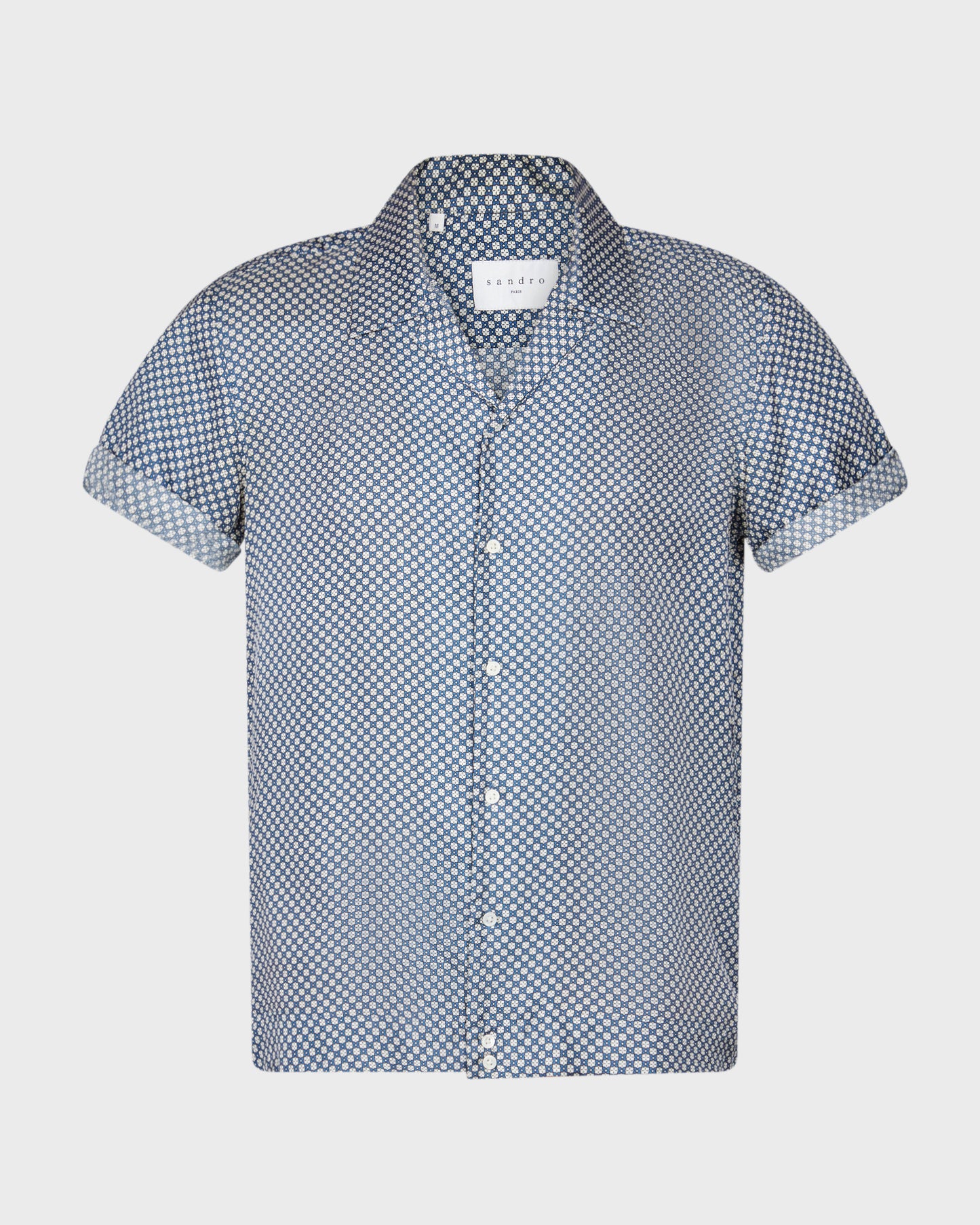 Sandro Short Sleeve Printed Shirt