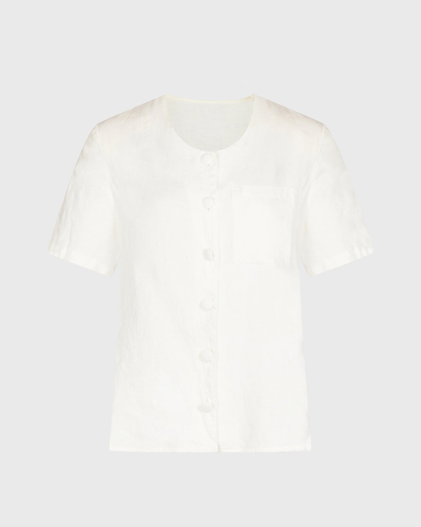 St Michael 50s Style Blouse With Large Buttons