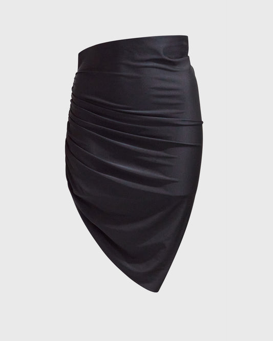 The Andamane Ruched Stretchy Mini Skirt