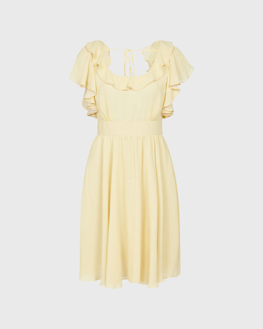 Topshop Mini Dress With Ruffles