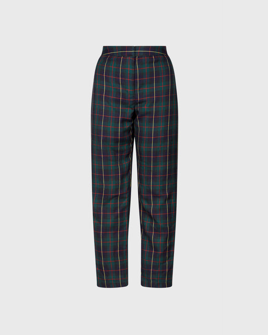 Topshop Tartan Straight Leg Trousers