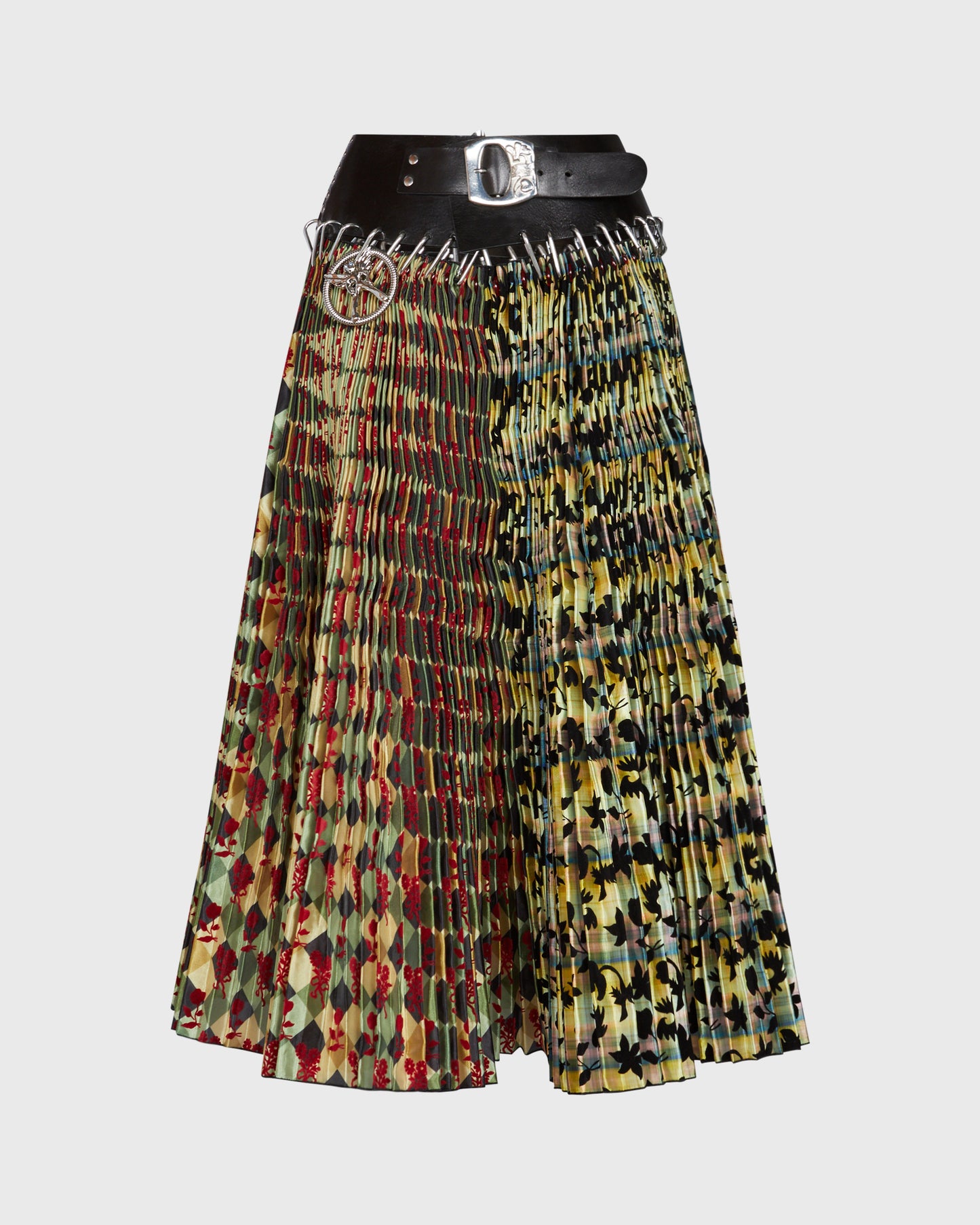 Chopova Lowena Belted Pleated Skirt