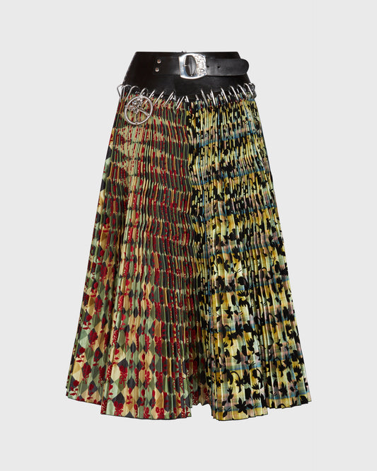 Chopova Lowena Belted pleated skirt