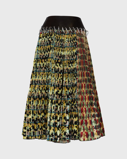 Chopova Lowena Belted Pleated Skirt