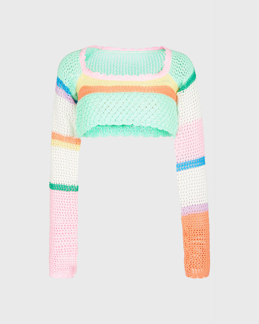 Unbranded Cropped Crochet Jumper