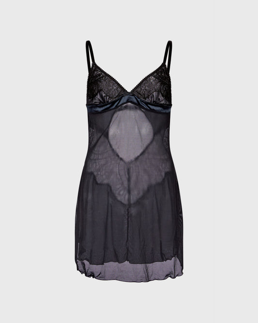 Unbranded Mesh & Lace Cami Dress