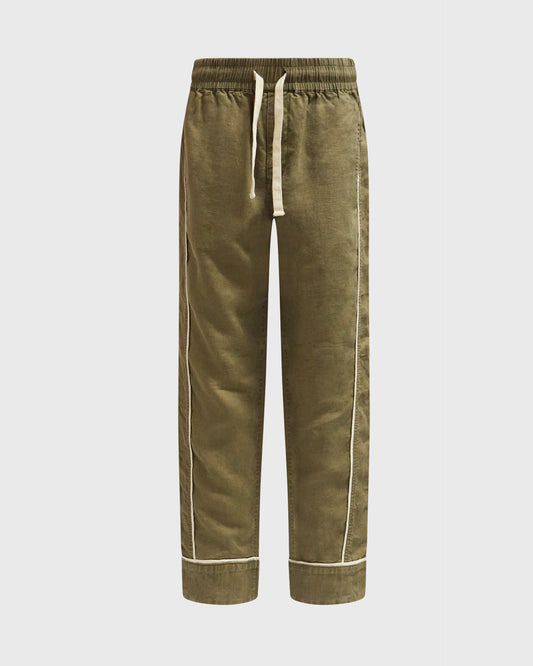 Venroy Linen Trousers with Stripe