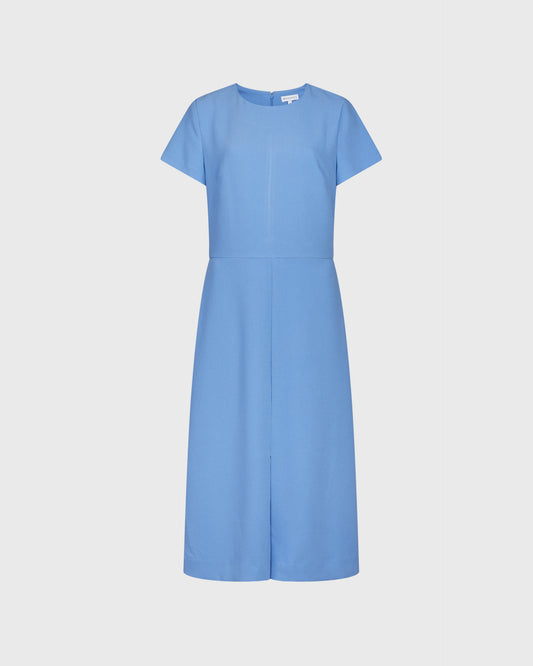 Warehouse Textured Midi Dress