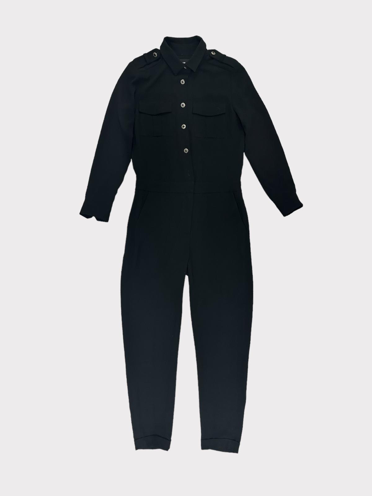 The Kooples Black collared jumpsuit