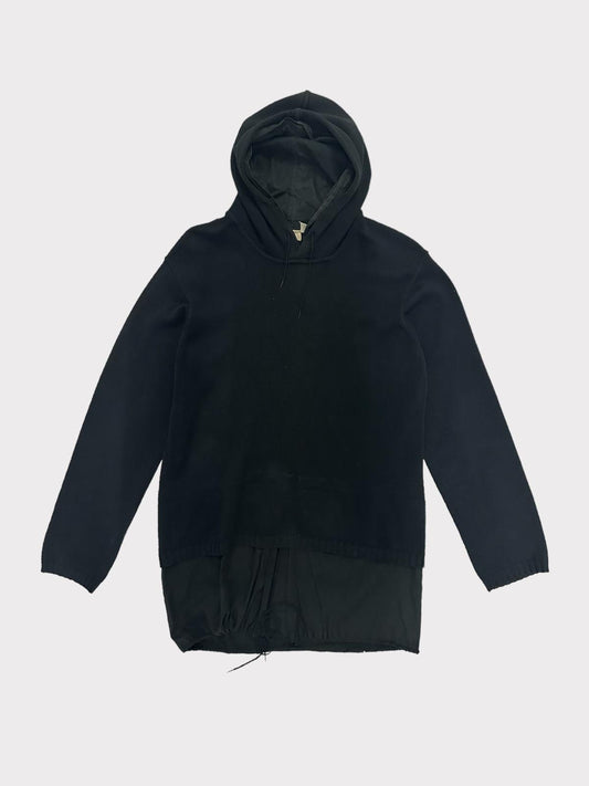 Helmut Lang Layered knitted hoodie