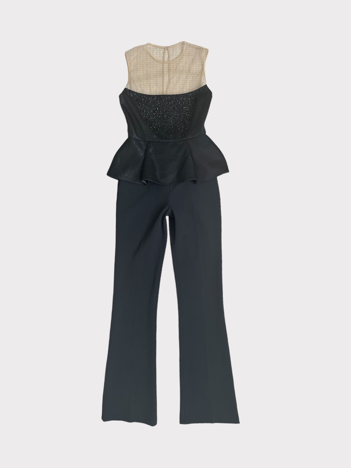 Elisabetta Franchi Jumpsuit with Peplum Waist