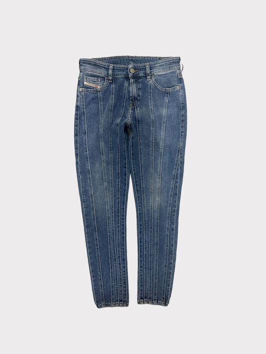 Diesel Panelled Skinny Jeans