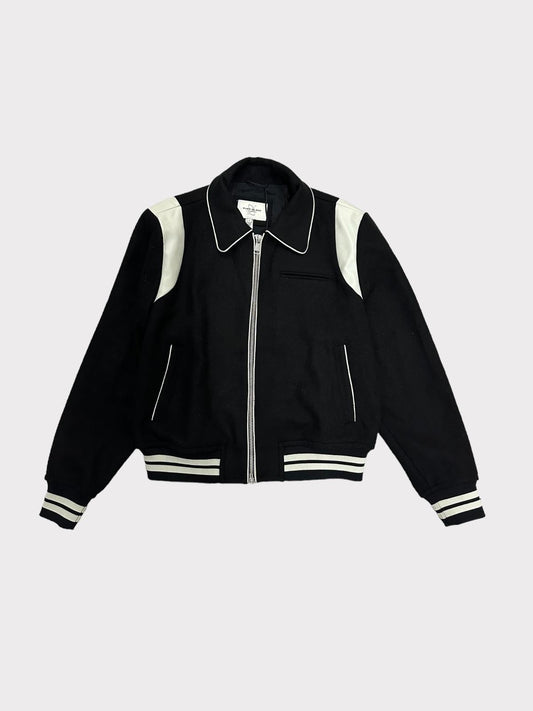 River Island Black & White Bomber Jacket