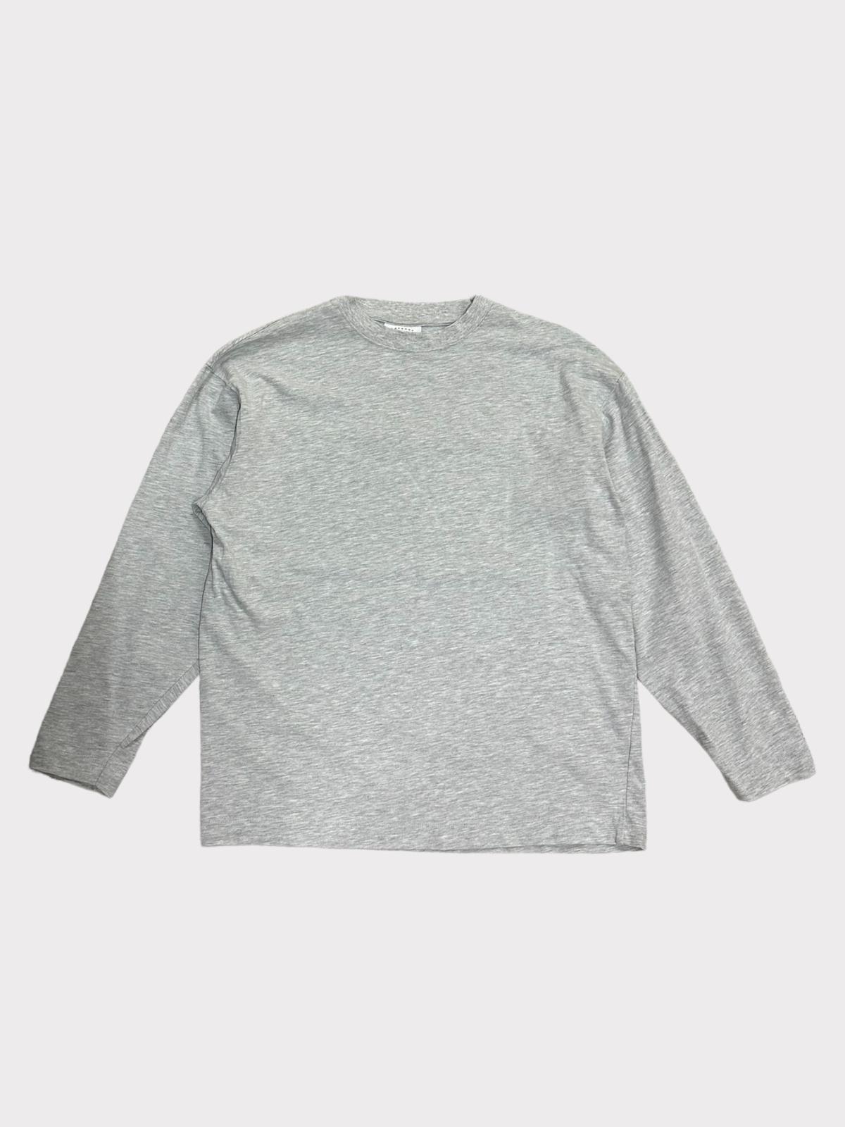 Topshop Long Sleeve Oversize Grey T-shirt