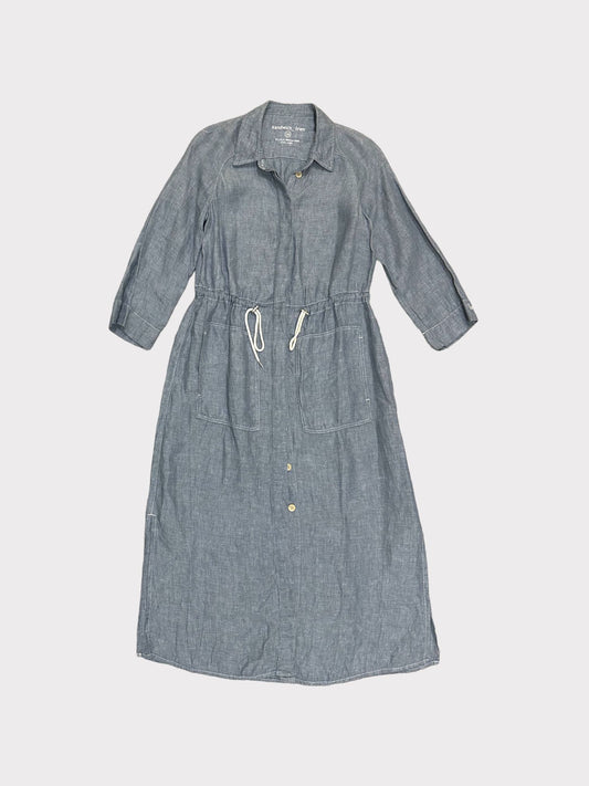 Sandwich Linen Shirt Dress