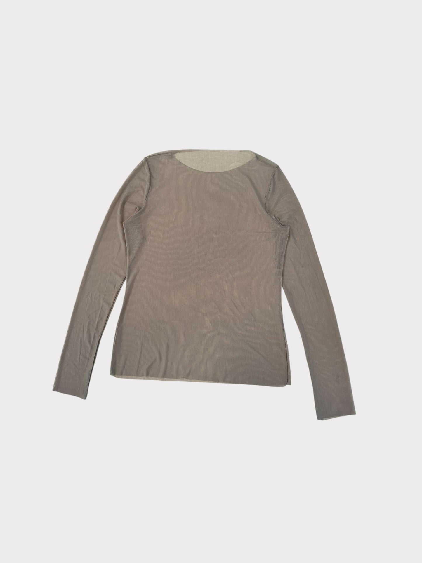 Long Sleeve Mesh Top